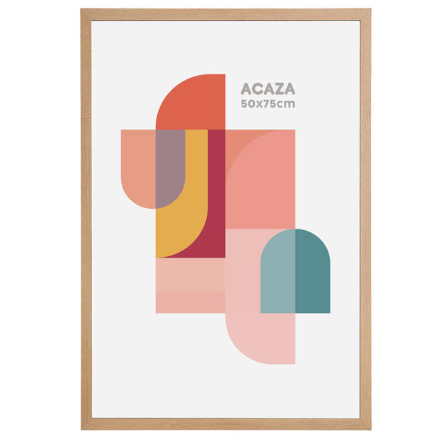 Acaza Fotokader - Fotolijst - 50x75 cm - MDF hout - Lichte Eik