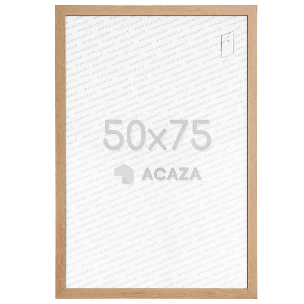 Acaza Fotokader - Fotolijst - 50x75 cm - MDF hout - Lichte Eik