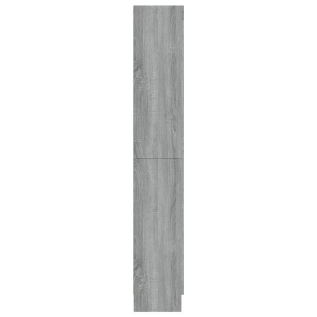 vidaXL Vitrinekast 82,5x30,5x185,5 cm bewerkt hout grijs sonoma eiken