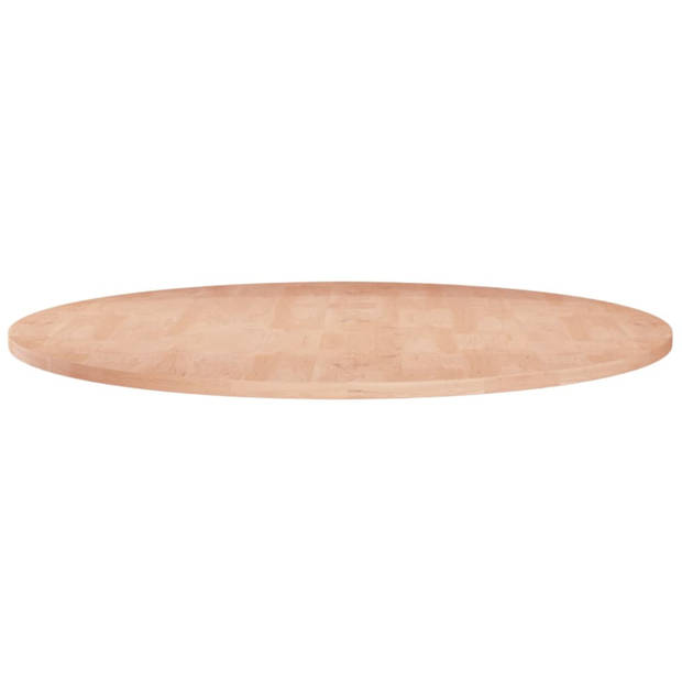 vidaXL Tafelblad rond Ø60x1,5 cm onbehandeld massief eikenhout