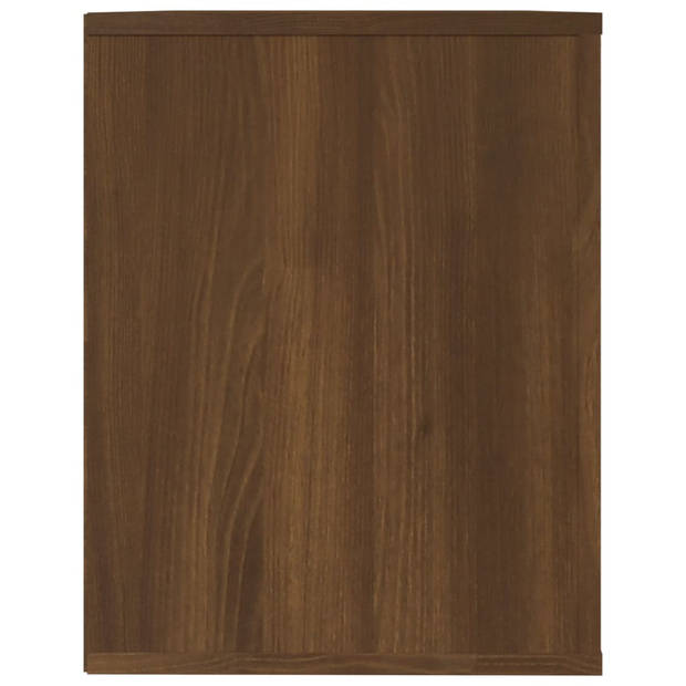 vidaXL Schoenenrek 75x35x45 cm bewerkt hout bruin eikenkleur