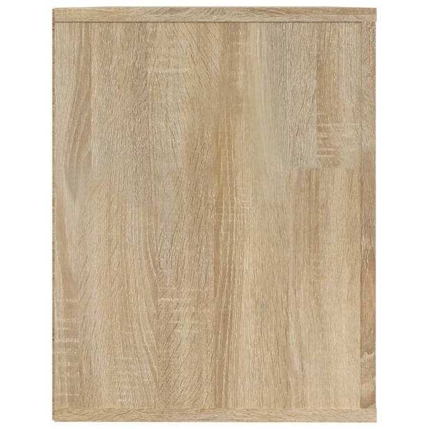 vidaXL Schoenenrek 75x35x45 cm bewerkt hout sonoma eikenkleurig