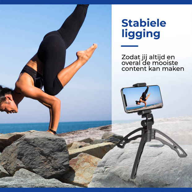 Statief Telefoon - Camera - Smartphone - Tripod Iphone - Samsung - Incl. Telefoonhouder (2 in 1)
