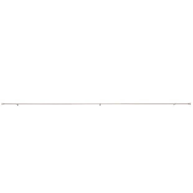 Lange gordijnroede - uitschuifbare gordijn rail - stang van 250-360 cm - zilvergrijs