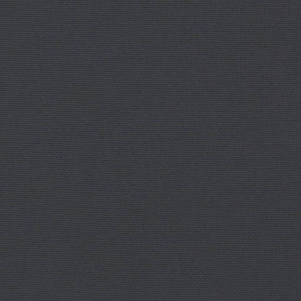 The Living Store Tuinstoelkussen - Polyester - 120 x 50 x 3 cm - Zwarte kleur