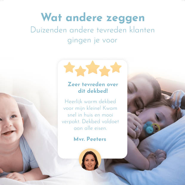 LILLA24 120x150 - Kinderdekbed enkel - peuterdekbed - all year - Anti allergie