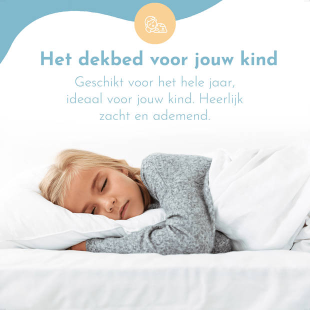 LILLA24 100x135 - Kinderdekbed enkel - peuterdekbed - all year - Anti allergie