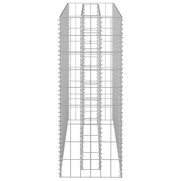 vidaXL Gabion plantenbak verhoogd 90x30x90 cm gegalvaniseerd staal