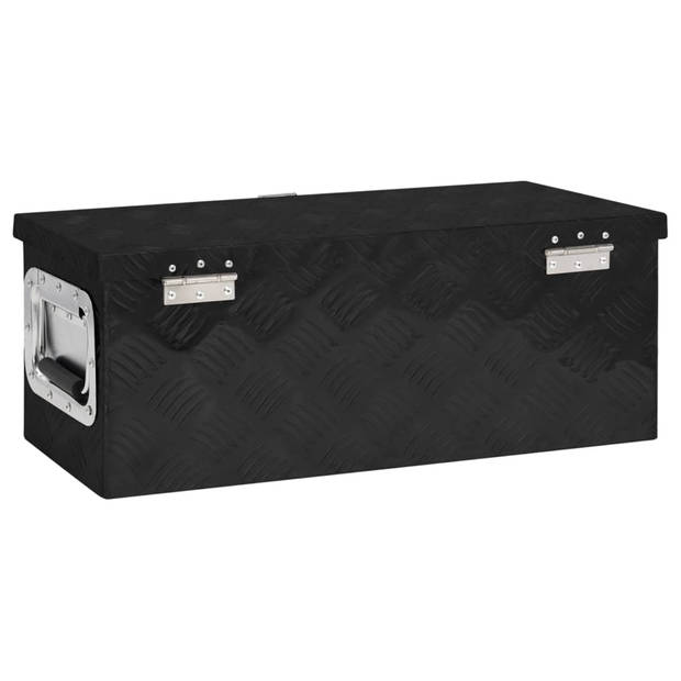 The Living Store Opbergbox - Aluminium - 60 x 23.5 x 23 cm - Roestbestendig