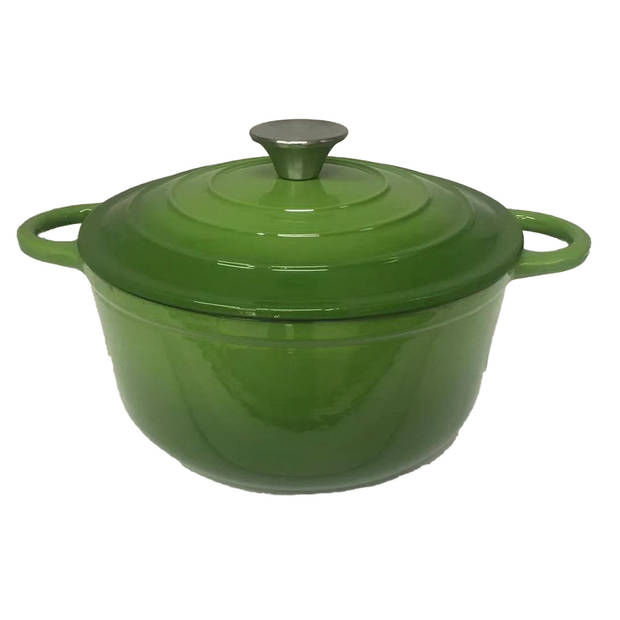 Relance Braadpan 28cm groen met deksel