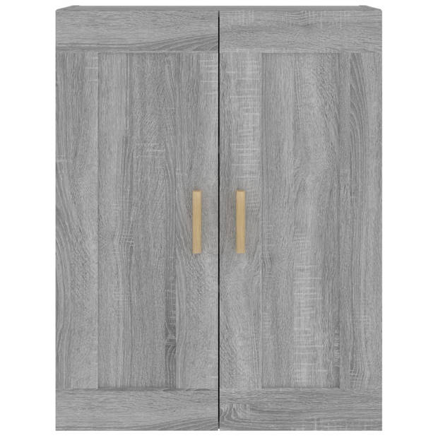 vidaXL Wandkast 69,5x32,5x90 cm bewerkt hout grijs sonoma eikenkleurig