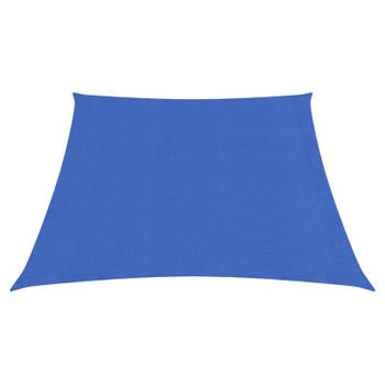 vidaXL Zonnezeil 160 g/m² 3/4x2 m HDPE blauw