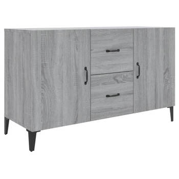 vidaXL Dressoir 100x36x60 cm bewerkt hout grijs sonoma eikenkleurig