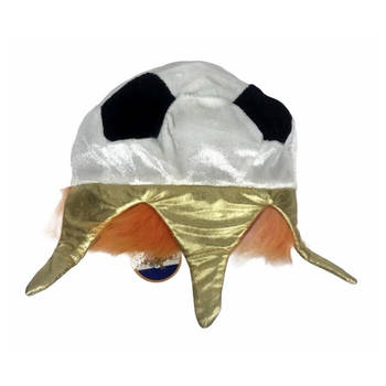 Oranje Voetbal kroon/hoed Feestartikelen voor EK/WK Voetbal