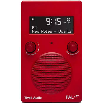 Tivoli draagbare radio - PAL - BT - rood
