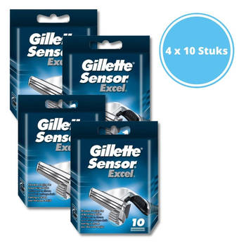 Gillette Sensor Excel Scheermesjes - Mannen - 10 Stuks - 4 stuks