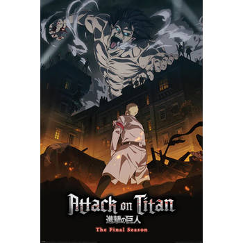 Poster Attack on Titan S4 Eren Onslaught 61x91,5cm