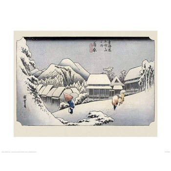 Kunstdruk Hiroshige - Kambara 40x50cm