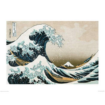 Kunstdruk Hokusai - Great Wave off Kanagawa 60x80cm