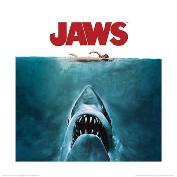 Kunstdruk Jaws One Sheet 40x40cm