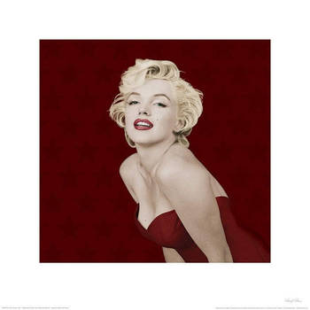 Kunstdruk Marilyn Monroe Star 40x40cm