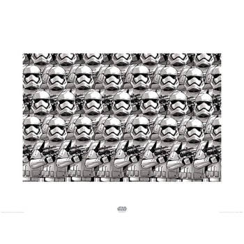 Kunstdruk Star Wars Episode VII Stormtrooper Pencil Art 80x60cm