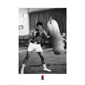 Kunstdruk Muhammad Ali Punch Bag 60x80cm