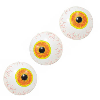 Opblaasbare oogbal bal - 3x stuks - 40 cm - Opblaasfiguren