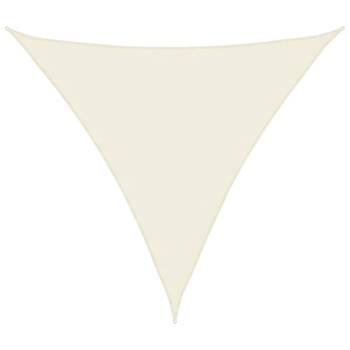 vidaXL Zonnescherm driehoekig 4x4x4 m oxford stof crèmekleurig