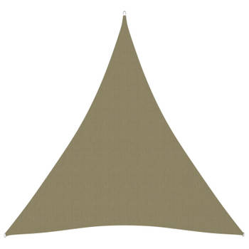 vidaXL Zonnescherm driehoekig 4x5x5 m oxford stof beige