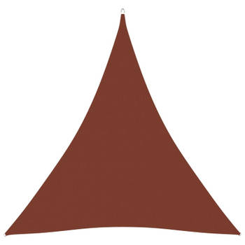 vidaXL Zonnescherm driehoekig 4x4x4 m oxford stof terracottakleurig