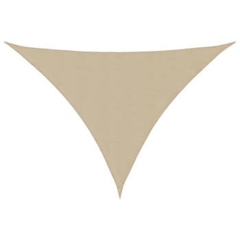 vidaXL Zonnescherm driehoekig 3x4x4 m oxford stof beige