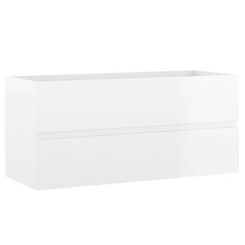 The Living Store Badkaast - 100x38.5x45cm - Hoogglans Wit