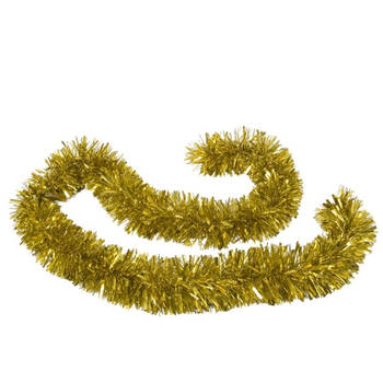 Kerstboom folie slingers/lametta guirlandes van 180 x 12 cm in de kleur glitter goud - Kerstslingers
