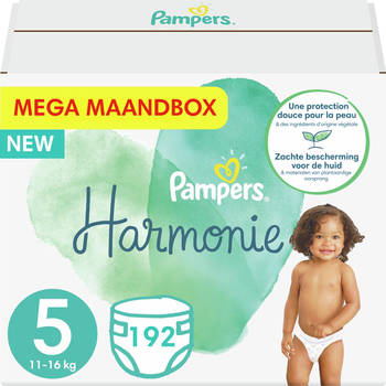 Pampers - Harmonie Pure - Maat 5 - Mega Maandbox - 192 luiers
