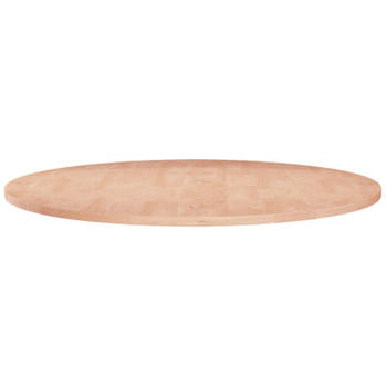 vidaXL Tafelblad rond Ø60x1,5 cm onbehandeld massief eikenhout