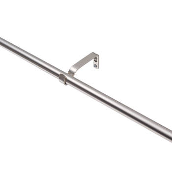 ACAZA Uitschuifbare Gordijnroede voor Gordijn - Aanpasbare Gordijnrail - Stang van 90-170 cm - Zilver