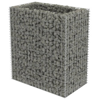 vidaXL Gabion plantenbak verhoogd 90x50x100 cm gegalvaniseerd staal