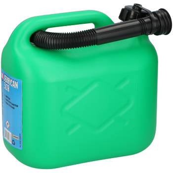 All Ride Jerrycan 5 Liter - Benzine en Water - UN-Gecertificeerd - Incl. Trechter/Benzineslang - Groen