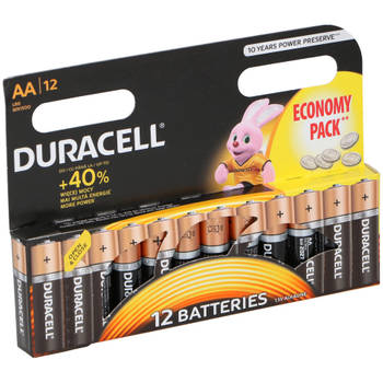 Duracell AA Batterijen - 12 Stuks - Economy Pack