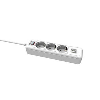 Philips 3-voudige Stekkerdoos - SPN3032WA/19 - 230V - Wit - met USB