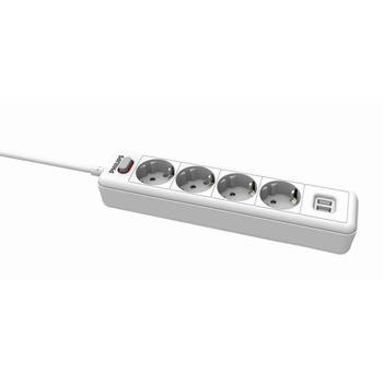 Philips 4-voudige Stekkerdoos - SPN3042WA/19 - 230V - Wit - met USB