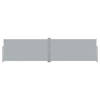 The Living Store Terrasscherm - Zonne- en windscherm - 160 x (0-600) cm - Grijs - UV-bestendig - Dubbele cassette -