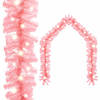 vidaXL Kerstslinger met LED-lampjes 20 m roze