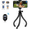 LURK® 3 in 1 Flexibele Tripod statief voor smartphone & camera - Telefoonklem en bluetooth afstandsbediening - 25cm