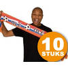 Oranje Feestkleding 10 stuks Oranje Sjaal Nederlands Elftal EK/WK Voetbal