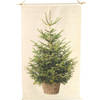 Countryfield Wanddoek Kerstboom met LED - 60 x 110 cm