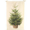 Countryfield Wanddoek Kerstboom met LED - 40 x 60 cm