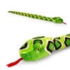 Pluche knuffel dier slang groen 100 cm - Knuffeldier