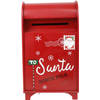 Brievenbus Kerst Santa North Pole - metaal 35x22x62